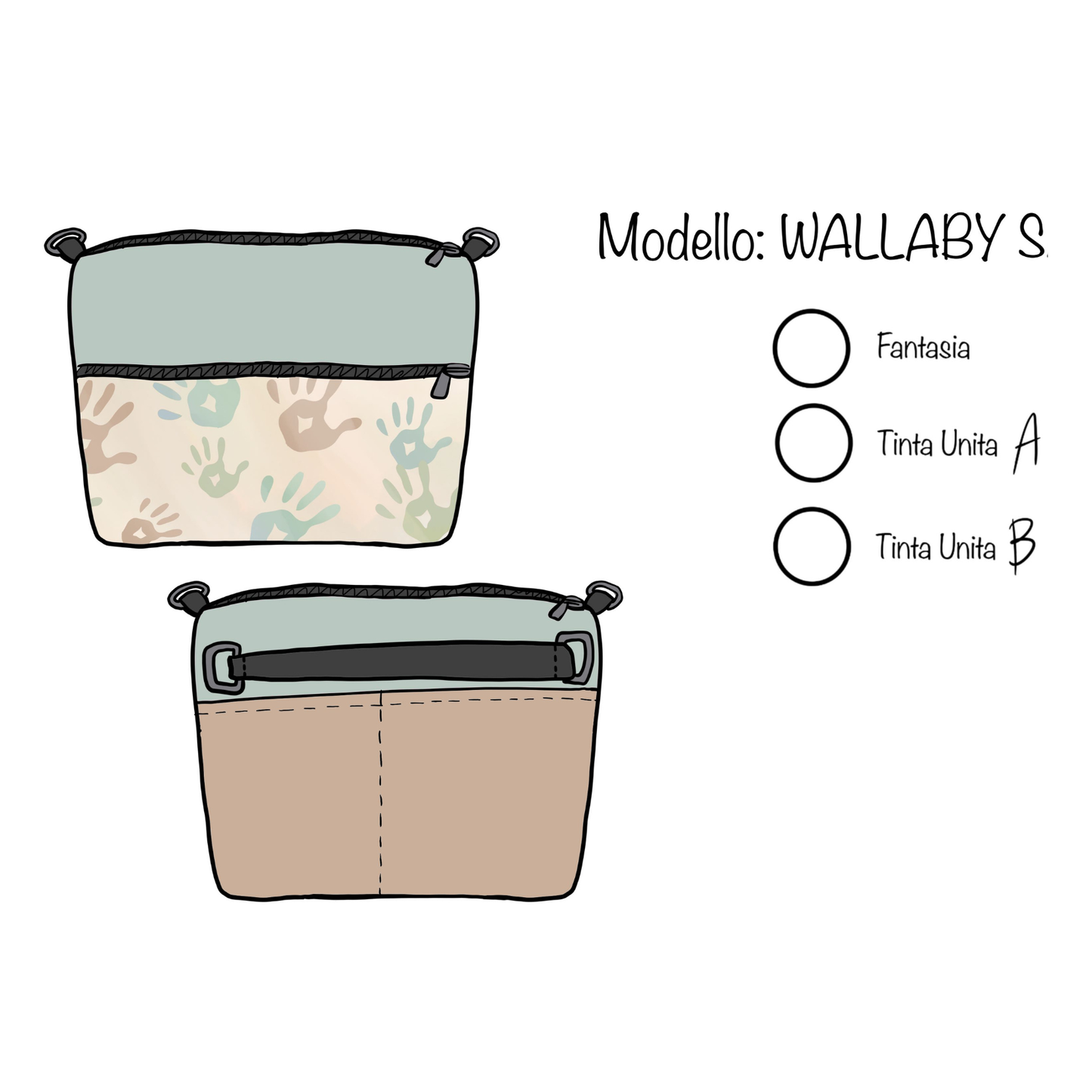 WALLABY S marsupio/tracolla