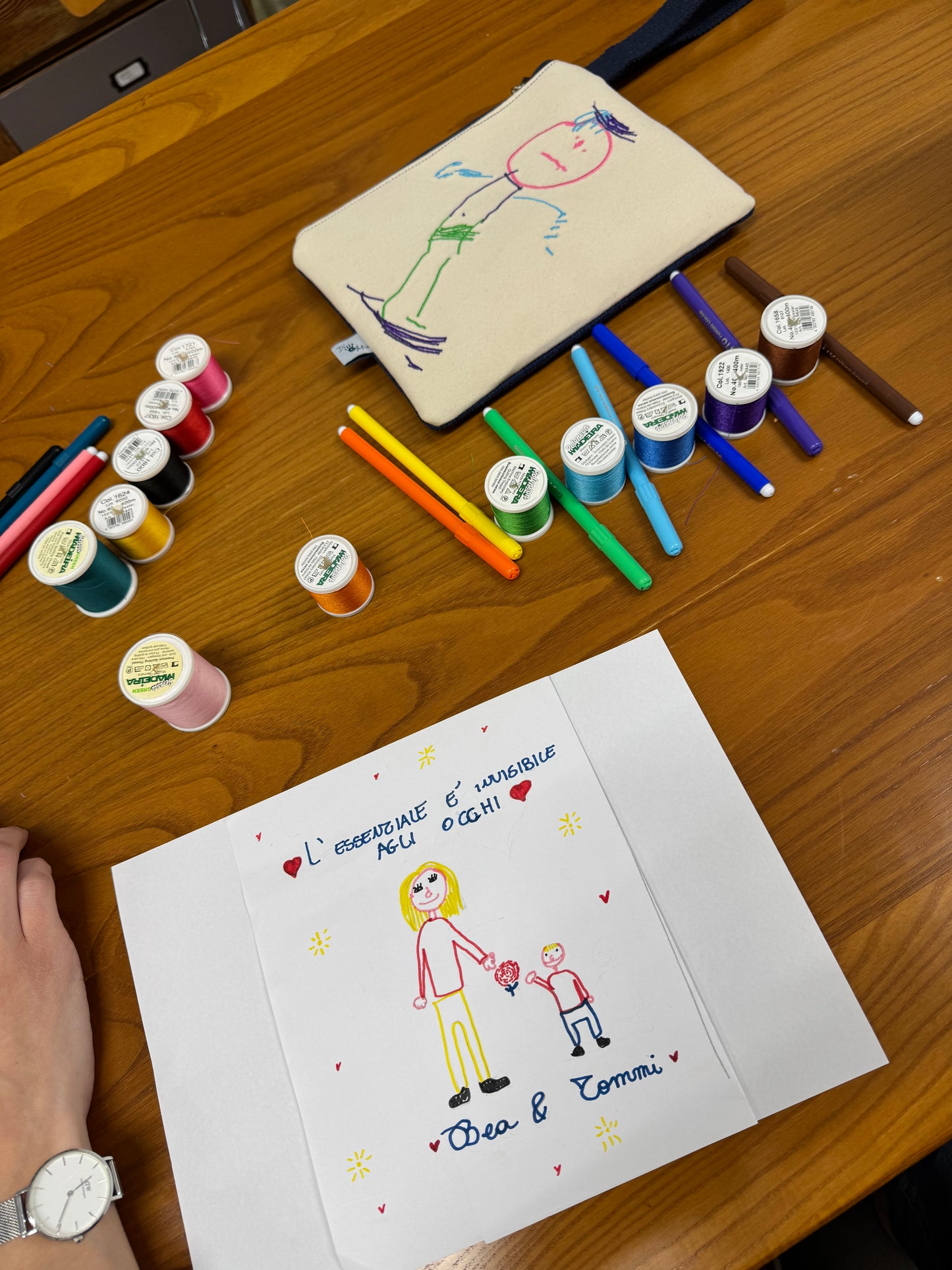 "MAMMA TI DISEGNO LA BORSA"
