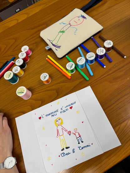 "MAMMA TI DISEGNO LA BORSA"