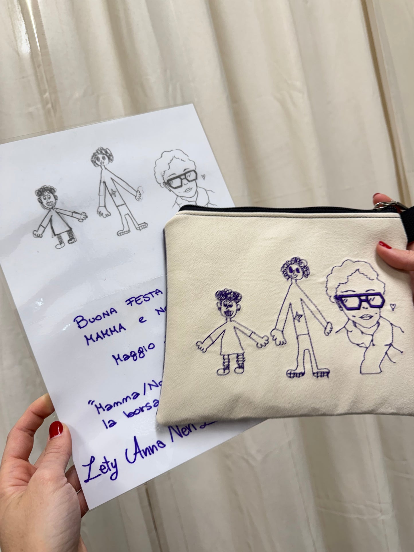 "MAMMA TI DISEGNO LA BORSA"