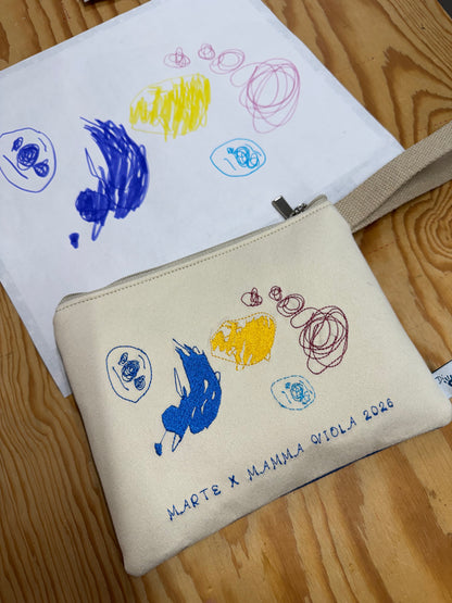 "MAMMA TI DISEGNO LA BORSA"
