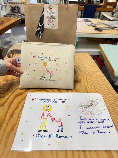 "MAMMA TI DISEGNO LA BORSA"