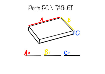 Porta PC/tablet su misura - POLLICIno