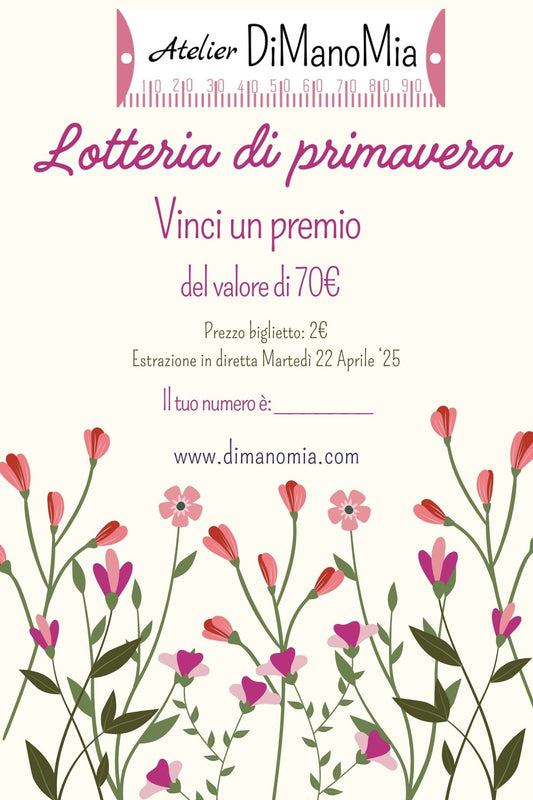 LOTTERIA DI MANO MIA - VINCI UN PREMIO DAL VALORE DI 70€